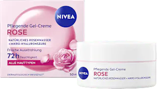 NIVEA Gesichtscreme Gel-Creme Rose pflegend, 50 ml
