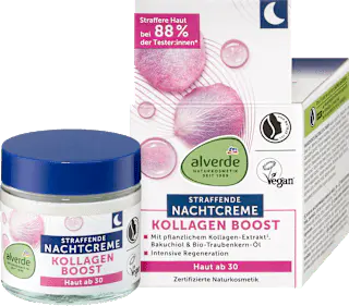 alverde NATURKOSMETIK Nachtcreme Kollagen Boost, 50 ml