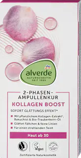alverde NATURKOSMETIK Ampullenkur Kollagen Boost (7x2 ml), 14 ml