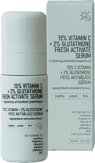 nerds. Gesichtsserum 15% Vitamin C + 2% Glutathione Fresh Active, 30 ml