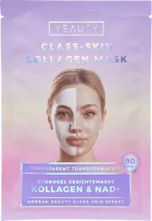 Yeauty Gesichtsmaske Glass-Skin Hydrogel Kollagen & NAD+, 1 St