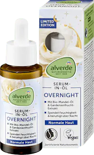 alverde NATURKOSMETIK Serum-in-Öl Overnight, 30 ml