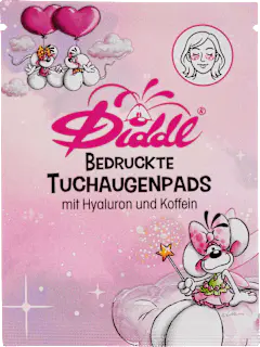 Diddl Augenpads Diddl Tuch bedruckt Hyaluron & Koffein (1 Paar), 2 St