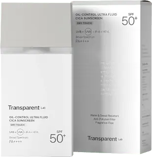 Transparent Lab Gesichtsfluid Oil-Control Ultra Fluid Cica Sunscreen LSF 50+, 100 ml