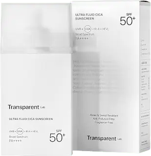 Transparent Lab Gesichtsfluid Ultra Fluid Cica Sunscreen LSF 50+, 100 ml