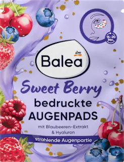 Balea Augenpads Sweet Berry bedruckt (1 Paar), 2 St