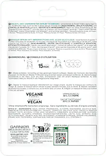 GARNIER Tuchmaske Salicylic, 1 St