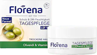 Florena Gesichtscreme Olivenöl & Vitamin E LSF 15, 50 ml