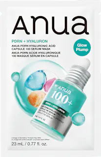 Anua Gesichtsmaske PDRN Serum Mask 100 Hyaluronic Acid Capsule, 23 ml