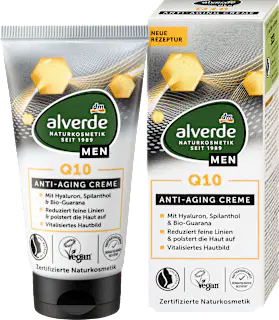 alverde MEN Anti-Aging Gesichtscreme Q10, 50 ml
