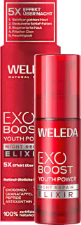 WELEDA Gesichtsserum Nacht Granatapfel EXO Boost Youth Power Night Repair Elixier, 30 ml