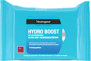 Neutrogena Reinigungstücher Hydro Boost mit Hyaluronsäure ultra-soft, 25 St