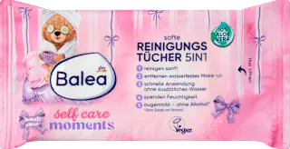 Balea Abschminktücher 5in1, Reisegröße, 10 St