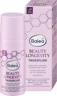 Balea Fluid Beauty Expert Longevity Tagesfluid LSF50+, 50 ml